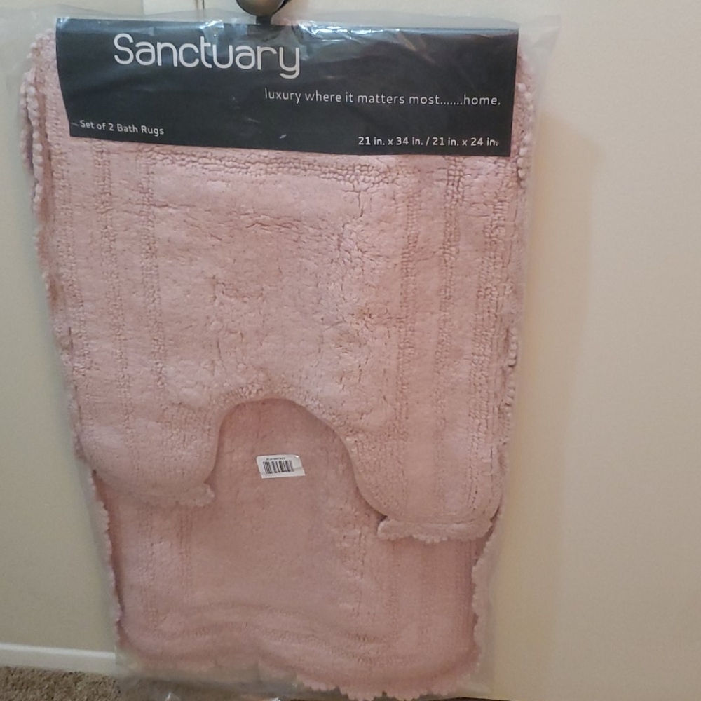 Set of 2 bath rugs